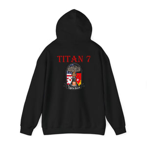 Titan 7 Call Sign - No Flags on Sleeves - USANEC-S - Unisex Heavy Blend™ Hooded Sweatshirt