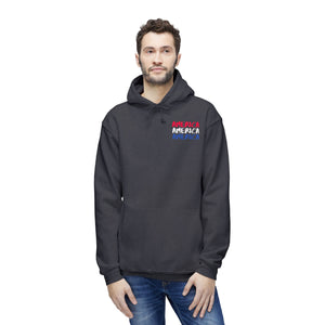 America x 3 - Unisex Hooded Sweatshirt, Made in USA