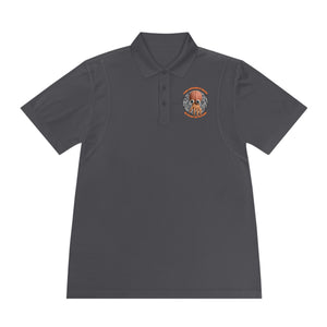 CAB Big Brains - Orange text - Men's Sport Polo Shirt