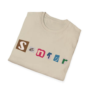Senior - Adult Sizing - Blank Back - Unisex Softstyle T-Shirt