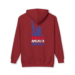 America x 3 - Unisex Hooded Sweatshirt, Made in USA