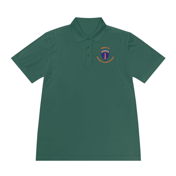 AAB U'R-AF -Orange text - Men's Sport Polo Shirt