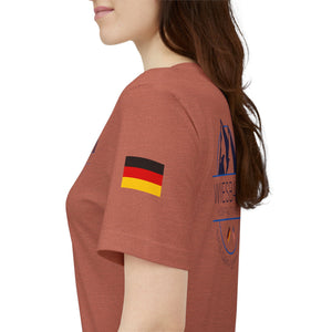 WHM - Flags on Sleeves - Unisex Jersey Short Sleeve Tee