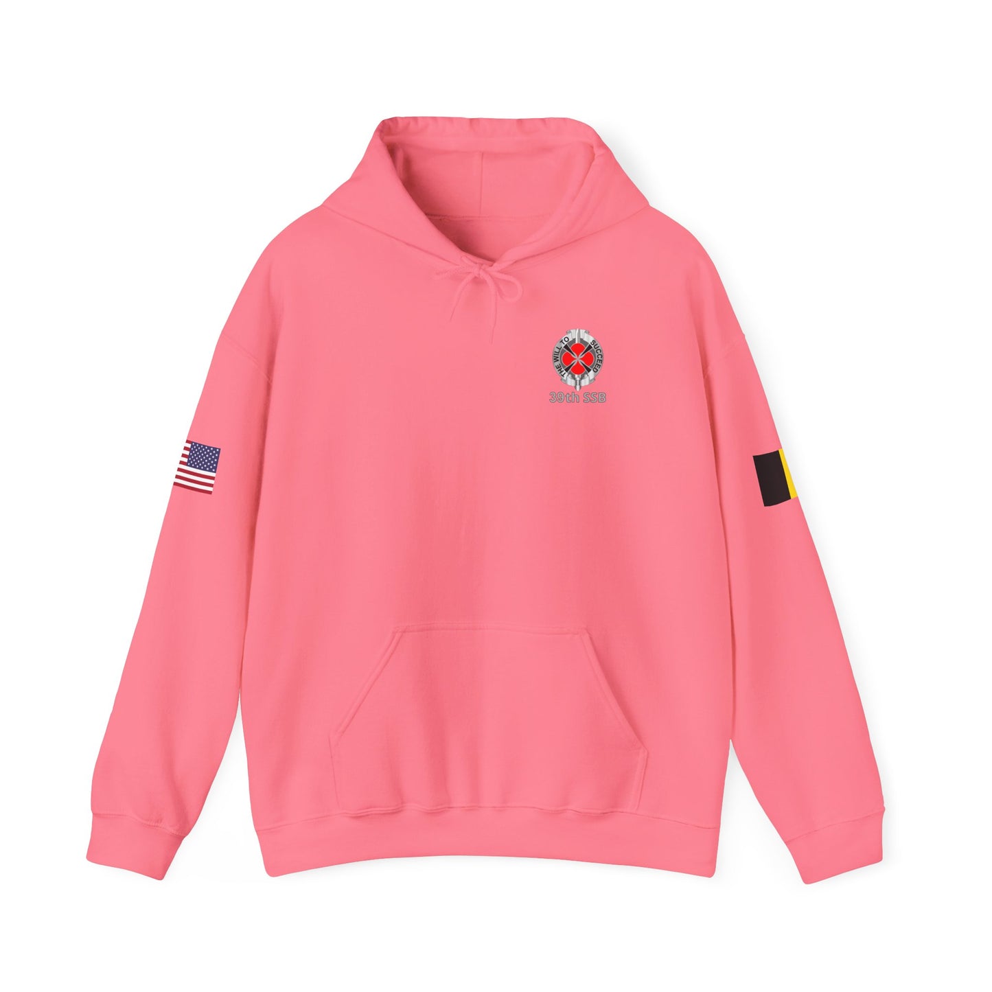 39th SSB - Flags on Sleeves - Unisex Heavy Blend™ Hooded Sweatshirt