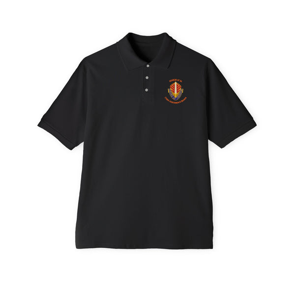 CAB Sword - Orange Text - Men's Piqué Polo