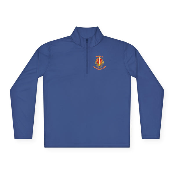 CAB Sword - Orange text - Unisex Quarter-Zip Pullover