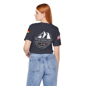 WHM - Flags on Sleeves - Unisex Jersey Short Sleeve Tee