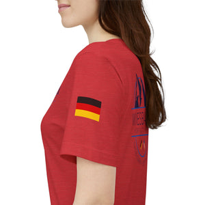 WHM - Flags on Sleeves - Unisex Jersey Short Sleeve Tee