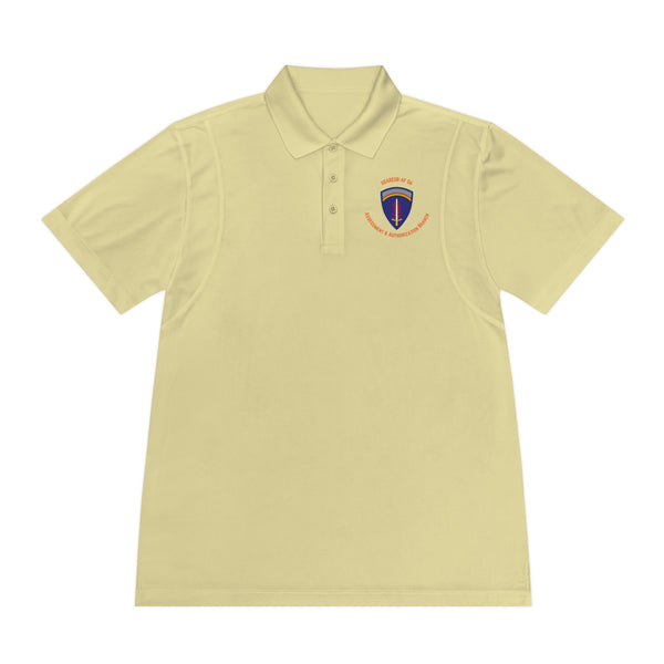 AAB U'R-AF -Orange text - Men's Sport Polo Shirt