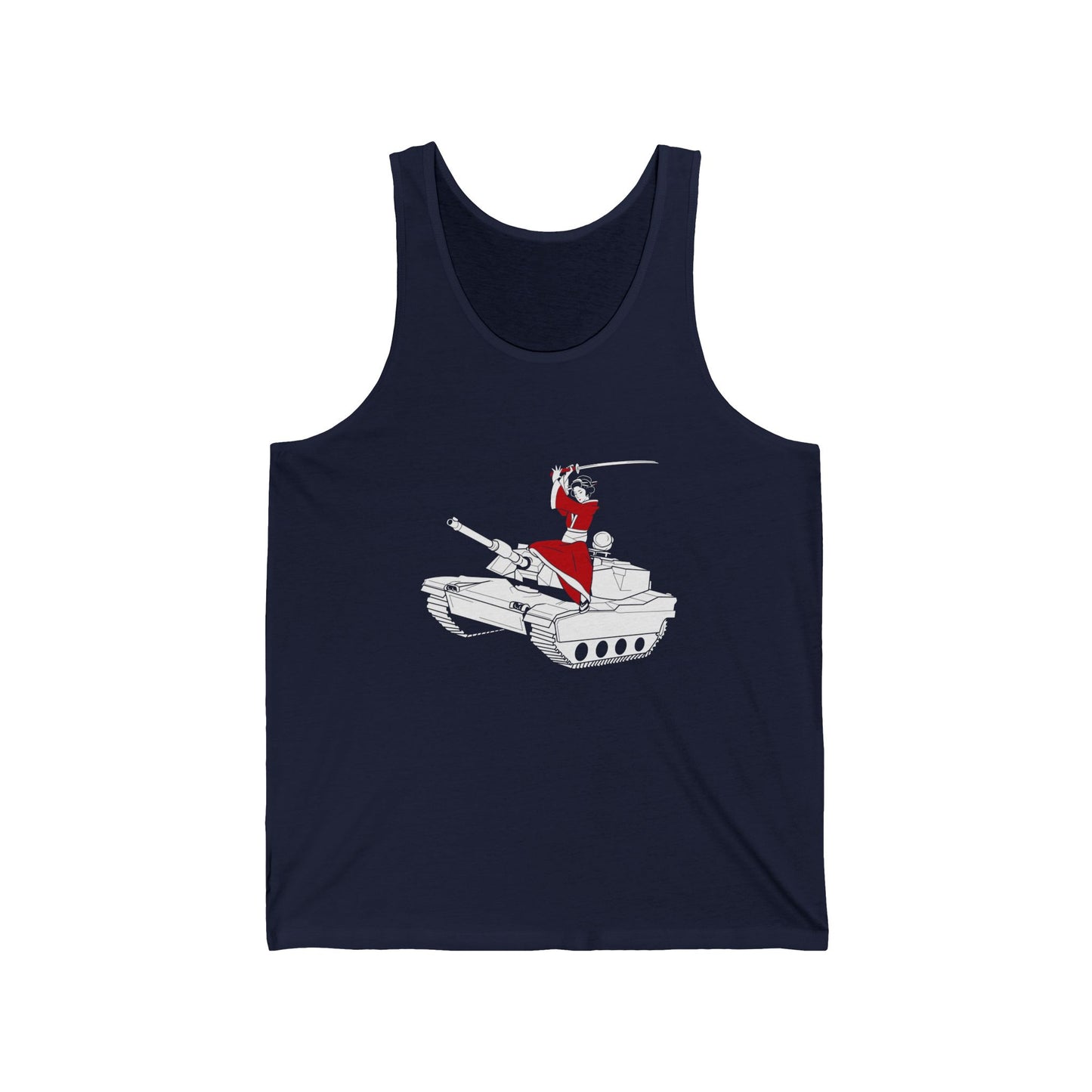 Samurai on a Tank on a Tank Top