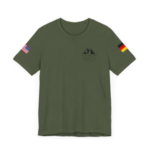 WHM - Flag on Sleeves - Unisex Jersey Short Sleeve Tee