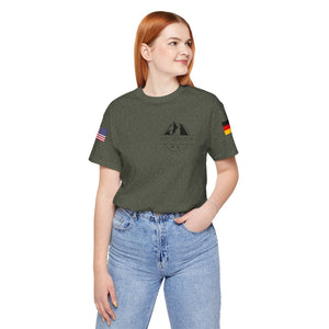 WHM - Flags on Sleeves - Unisex Jersey Short Sleeve Tee