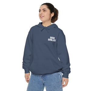 Sow Smiles - Skeleton Back - Unisex Garment-Dyed Hoodie