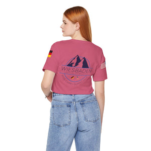 WHM - Flags on Sleeves - Unisex Jersey Short Sleeve Tee