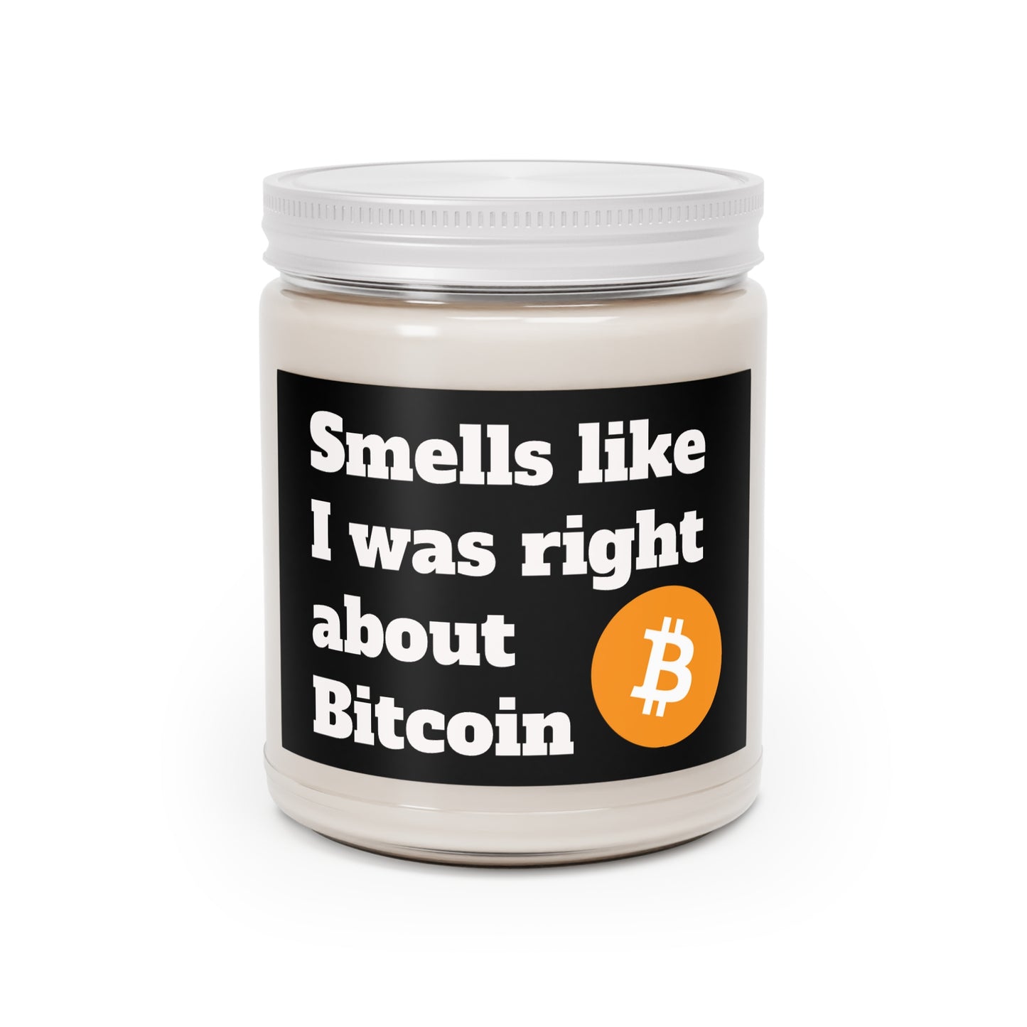 Bitcoin Scented Candles, 9oz 100% natural soy