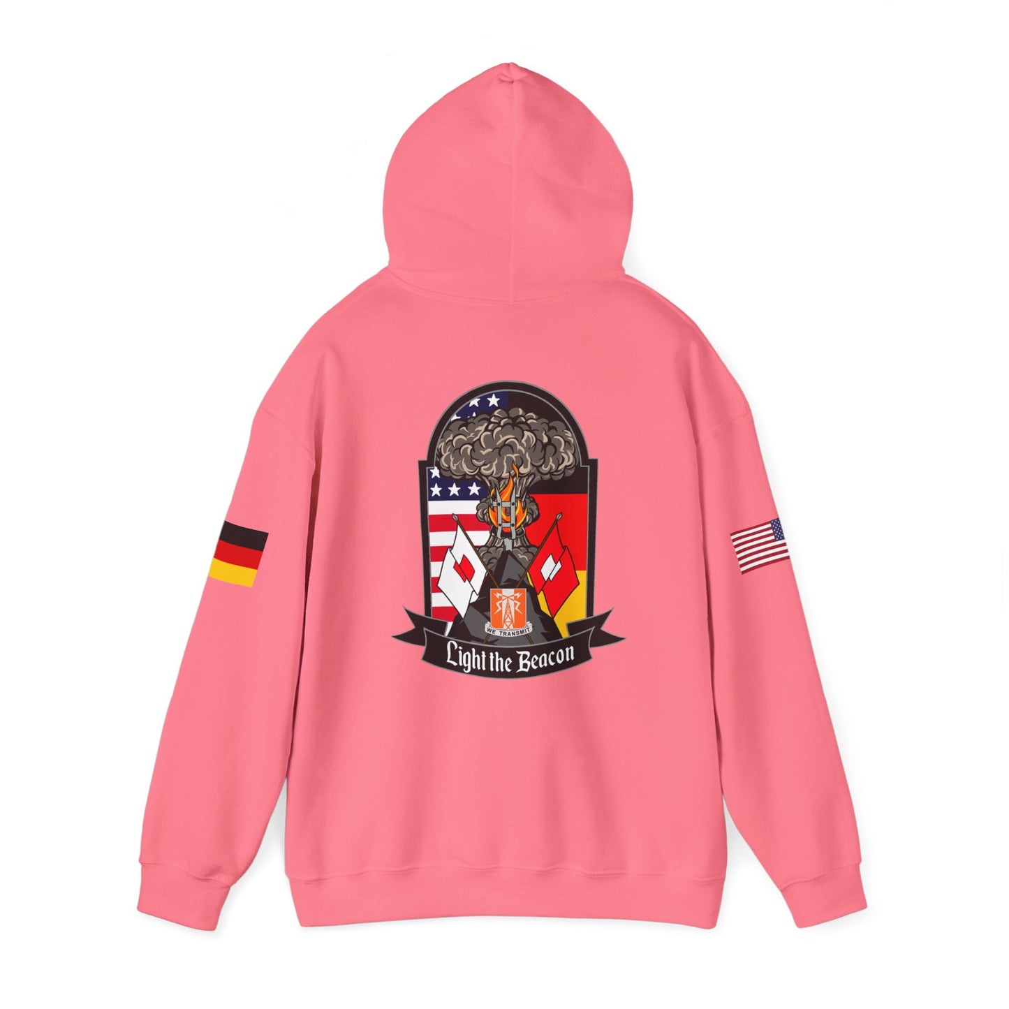 USANEC-S - Flags on Sleeves - Unisex Heavy Blend™ Hooded Sweatshirt