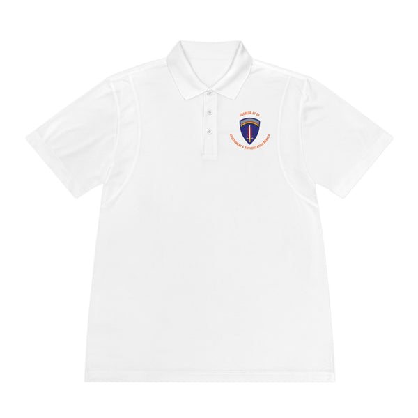 AAB U'R-AF -Orange text - Men's Sport Polo Shirt