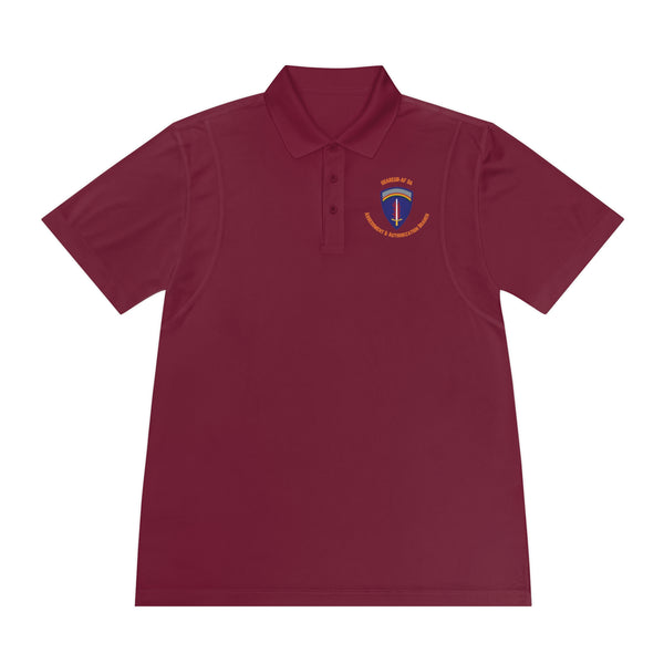 AAB U'R-AF -Orange text - Men's Sport Polo Shirt