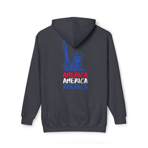 America x3!!! - Unisex Hooded Sweatshirt, Made in US
