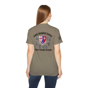 519th Hospital Center - Unisex Ultra Cotton Tee Flag on Sleeve