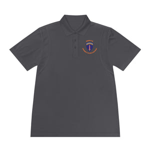 AAB U'R-AF -Orange text - Men's Sport Polo Shirt