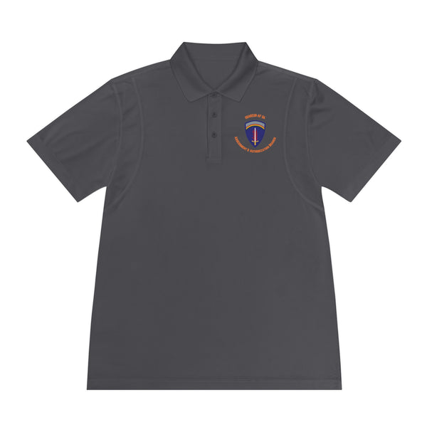 AAB U'R-AF -Orange text - Men's Sport Polo Shirt