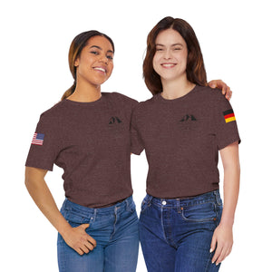 WHM - Flags on Sleeves - Unisex Jersey Short Sleeve Tee