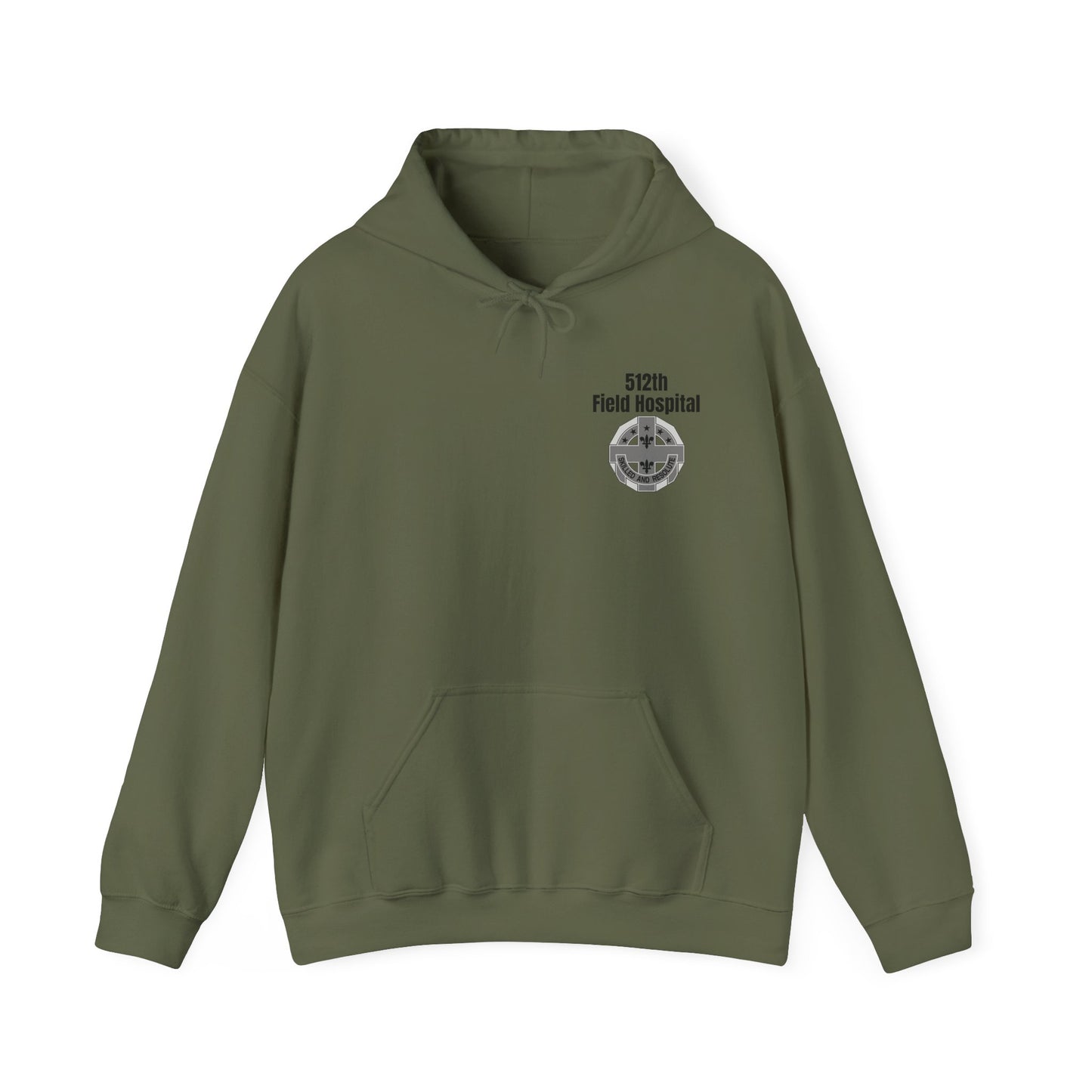 512th Field Hospital - Unisex Heavy Blend™ Hooded Sweatshirt - Printed in USA