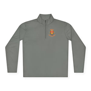 CAB Sword - Orange text - Unisex Quarter-Zip Pullover