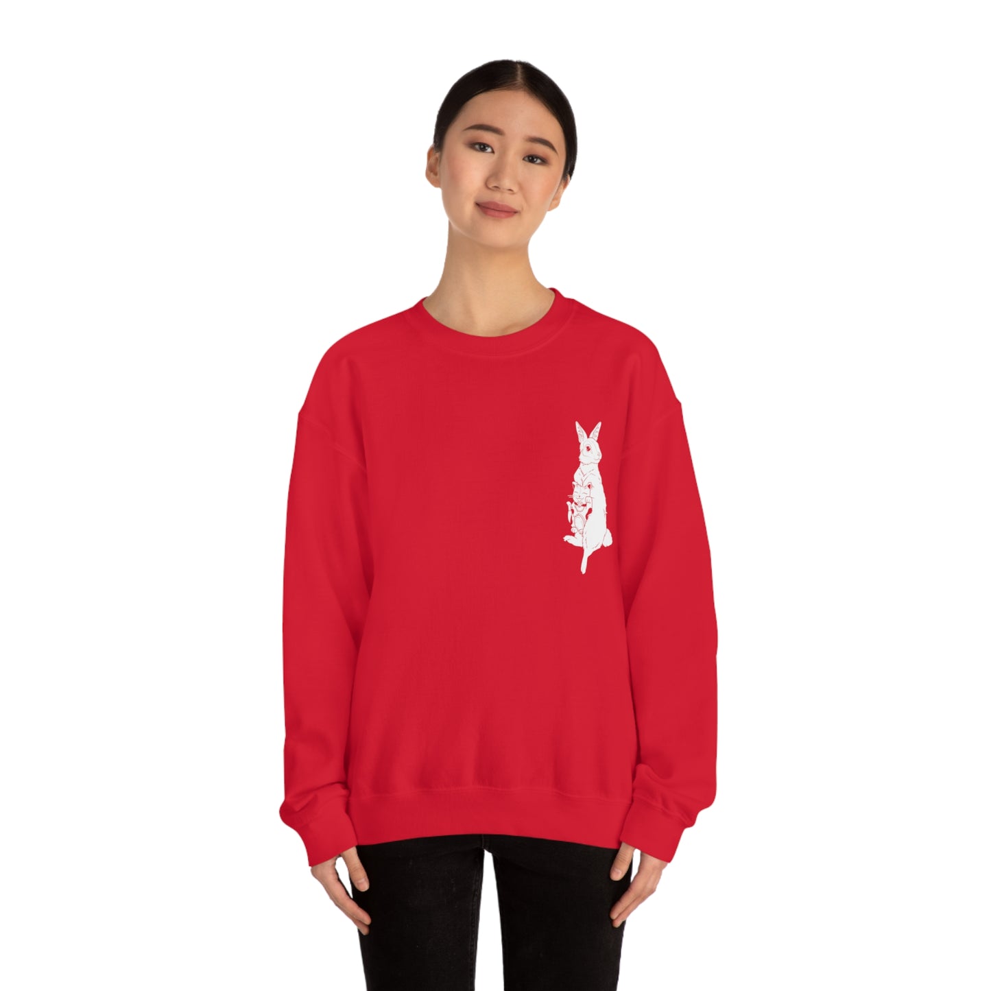 Rabbit w/Maneki Neko - Sweatshirt